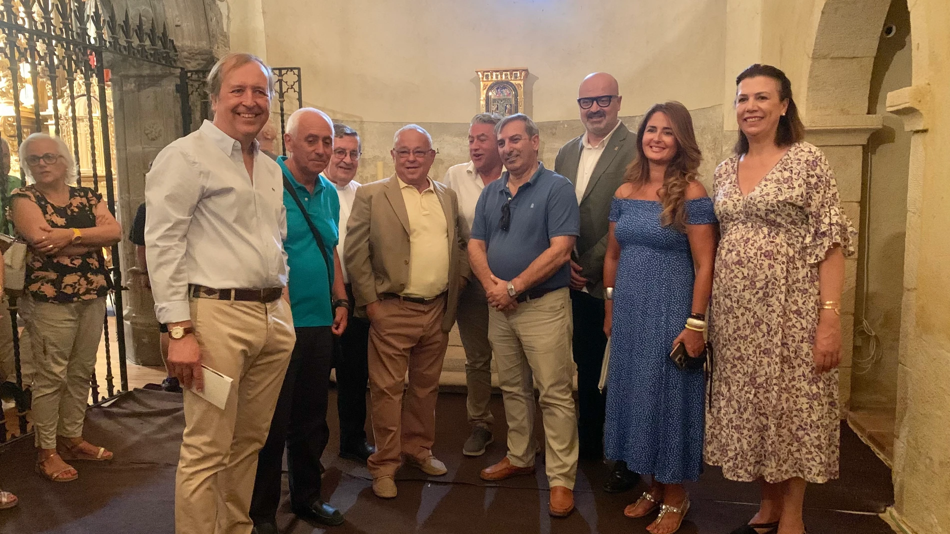 El consejero de Cultura, Gonzalo Santonja, visita la iglesia de San Clemente en Segovia