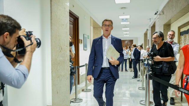 Alberto Núñez Feijóo recoge su actas de diputado en el Congreso de los Diputados