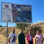 Primera Valla de la Ruta de las Mascaradas de la provincia de Zamora
