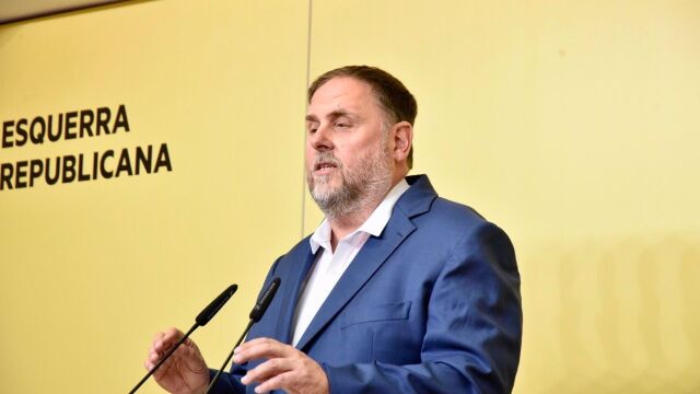 El presidente de ERC, Oriol Junqueras