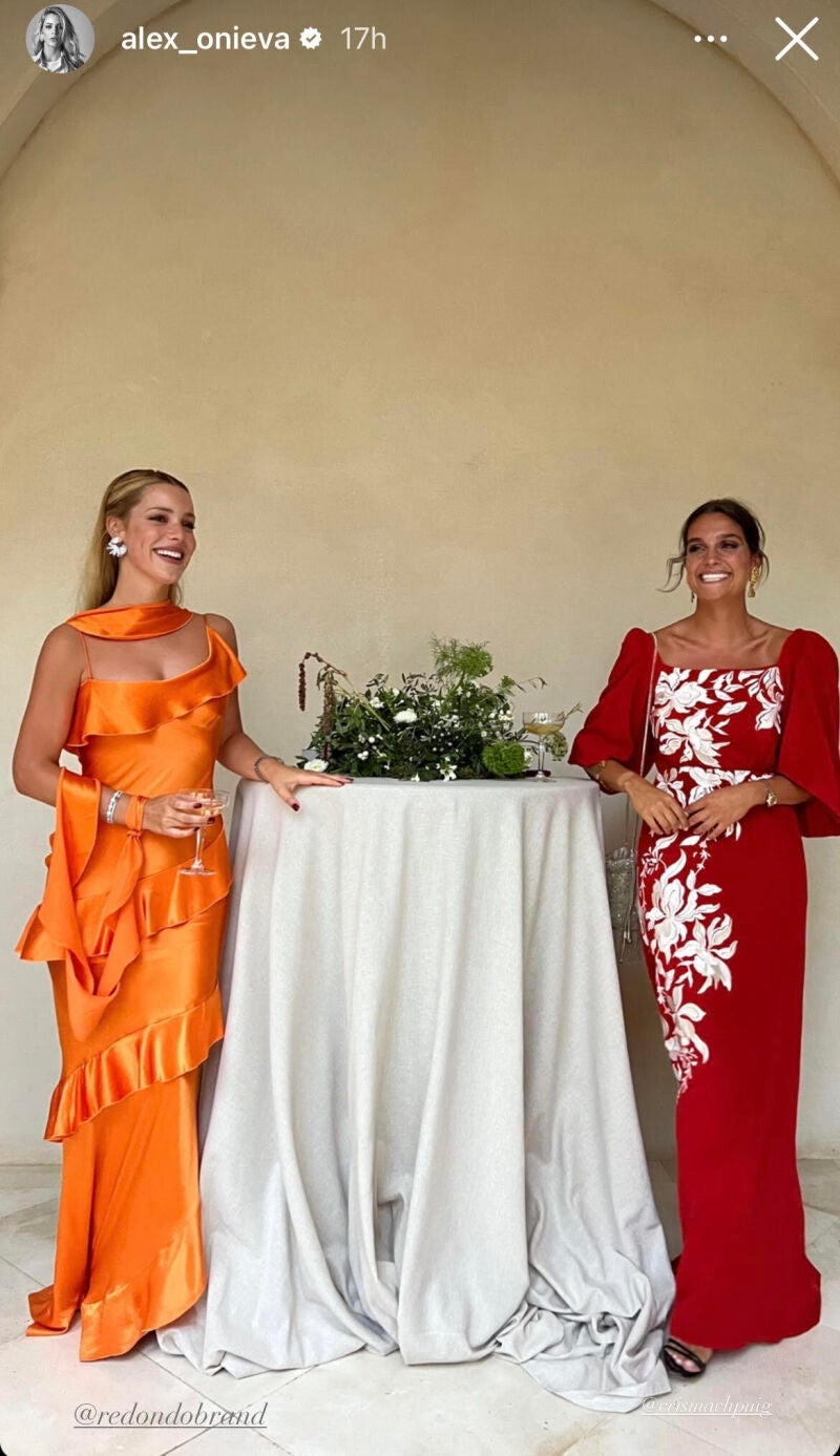 Alejandra Onieva en la boda de Luisa Bergel. 