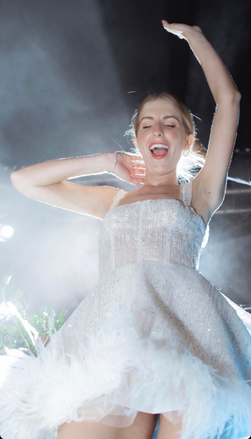 El segundo vestido de novia de Luisa Bergel.