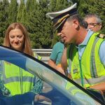 La delegada del Gobierno en Castilla y León, Virginia Barcones, y policías portugueses presentan la Operación ‘ROADPOL Safe Holidays’m