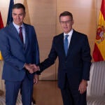 Reunión en el congreso entre Sánchez y Feijoo @Gonzalo Pérez Mata 