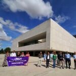Minuto de silencio en la sede de las Cortes de Castilla y León