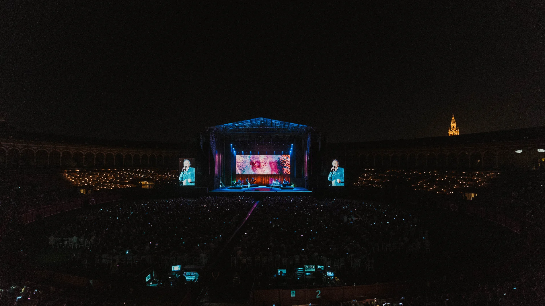 Joan Manuel Serrat durante su concierto en la pasada edición de Noches De La Maestranza
