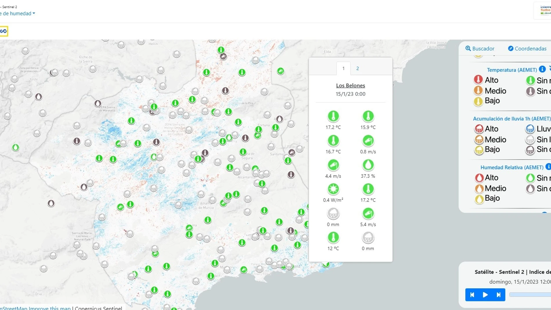 Imagen del proyecto 'ClimAlert’, una plataforma de integración de datos que permite optimizar el uso y frecuencia de riego, determinar la cantidad de nutrientes que necesitan las plantas o anticiparse a riesgos climatológicos
