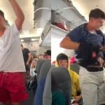 Un joven desata aplausos en el avión por llevar toda la ropa puesta y así no pagar equipaje 