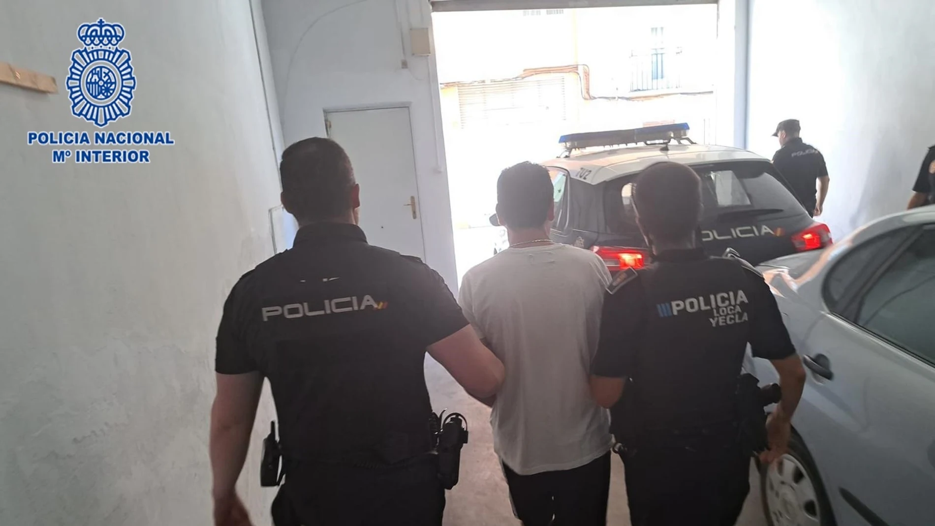 Imagen del detenido por el atropello mortal en Yecla (Murcia)