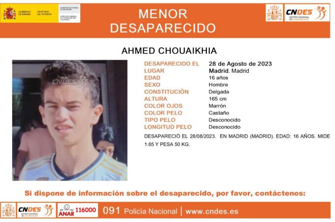  Ahmed Chouaikhia desaparecido en Madrid