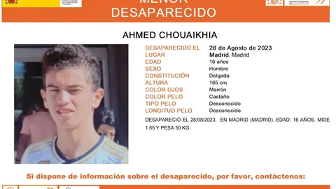 Ahmed Chouaikhia desaparecido en Madrid