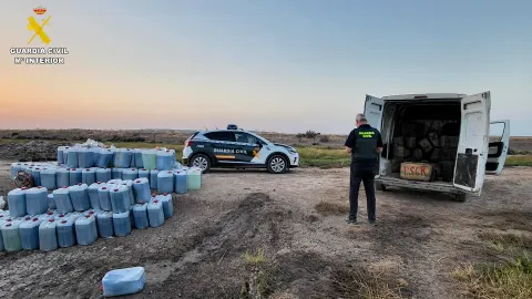 Operativo antidroga en Trebujena (Cádiz)