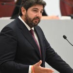 El presidente de la Región de Murcia en funciones, Fernando López Miras