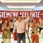 El presidente del Gobierno de España y secretario general del PSOE, Pedro Sánchez, durante un acto público de partido, a 2 de septiembre de 2023 en Málaga (Andalucía, España).
