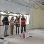 La consejera en funciones de Política Social, Familias e Igualdad, Conchita Ruiz, durante su visita a las obras del Centro de Crisis destinado a víctimas de violencia sexual