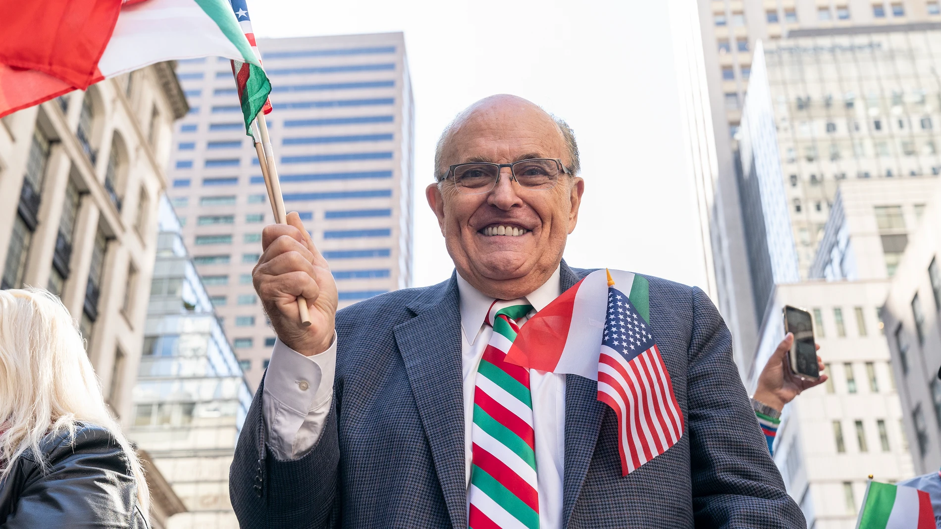October 11, 2022, New York, New York, United States: Former mayor Rudy Giuliani attends annual Columbus Day parade on Fifth Avenue in Manhattan (Foto de ARCHIVO) 11/10/2022