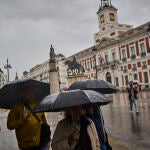 Aviso de lluvias en Madrid