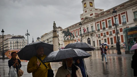 Aviso de lluvias en Madrid