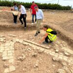 El alcalde de Murcia, José Ballesta, ha visitado las excavaciones