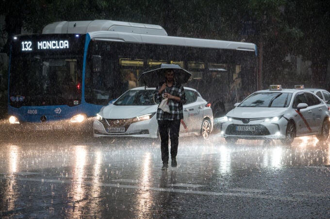 Fuertes lluvias y tormentas a Madrid 