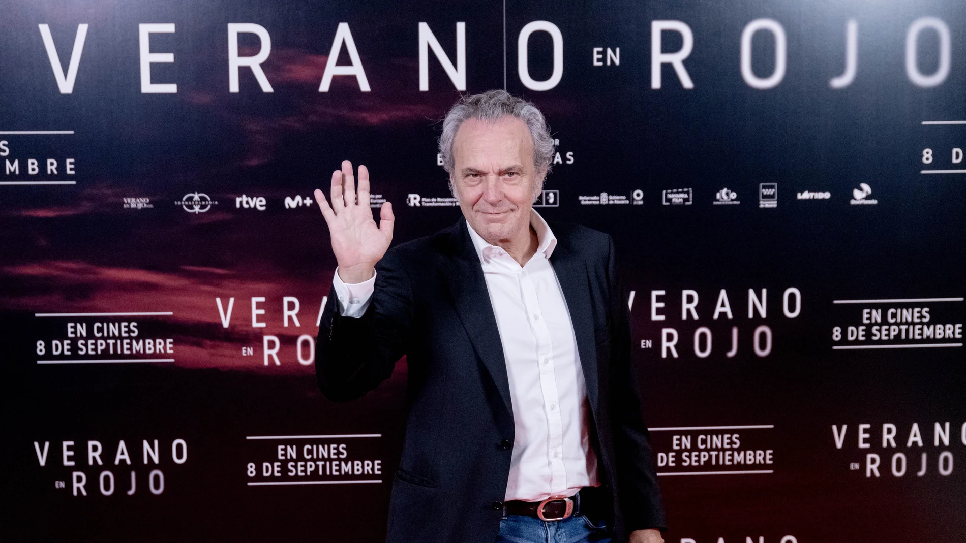El actor José Coronado en el photocall de ‘Verano en rojoí de Belén Macías, en MK2 Cine Paz, a 4 de septiembre de 2023, en Madrid.