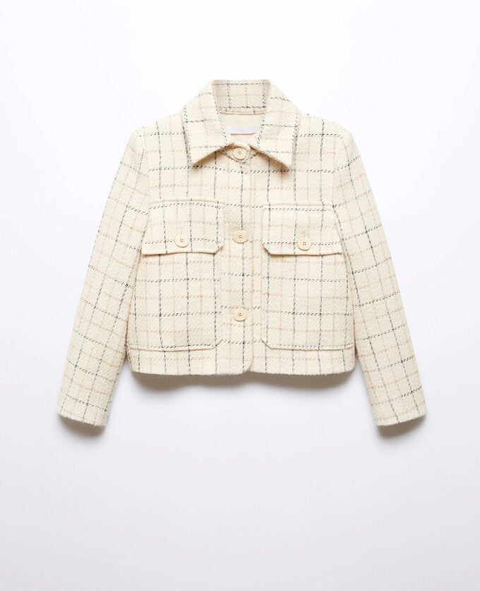 Chaqueta tweed cuadros