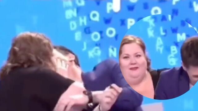Itziar Castro y Christian Gálvez en Pasapalabra