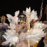 La artista islandesa Björk, en concierto