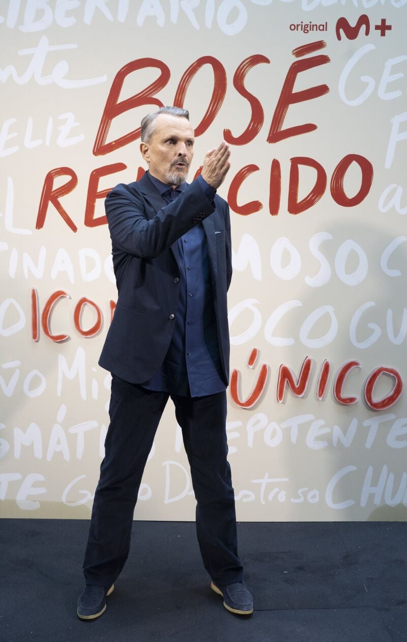 Miguel Bosé, en la presentación