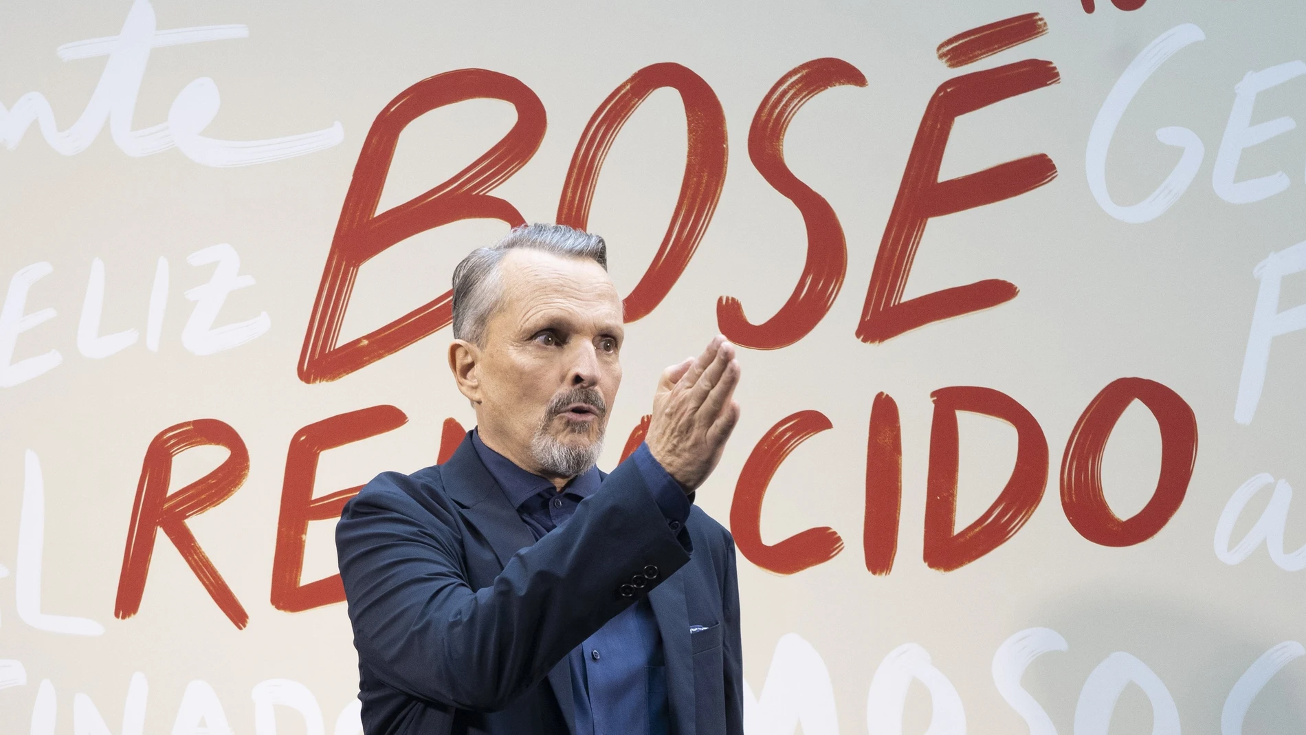 Miguel Bosé, en la presentación