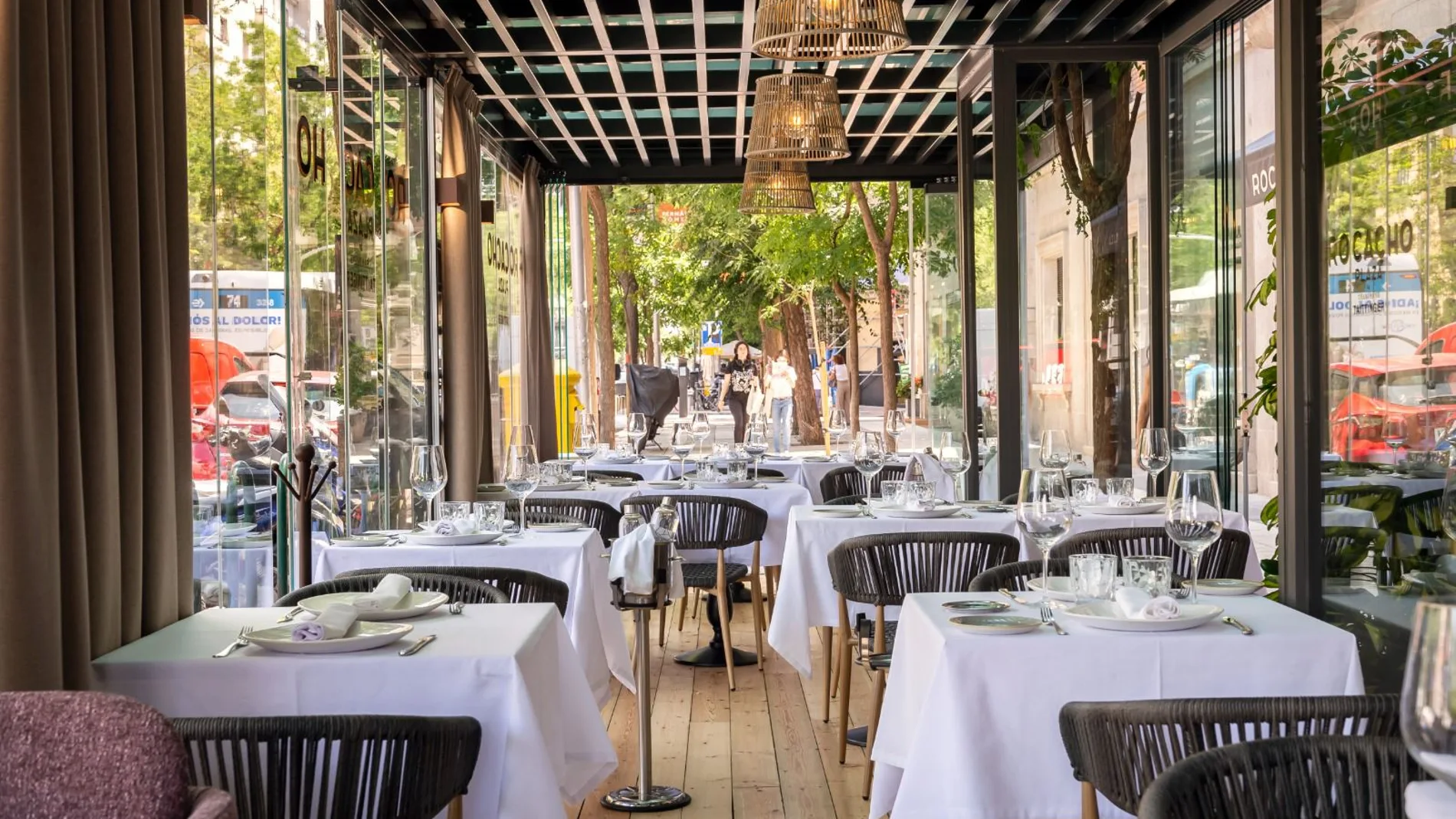 La terraza de Rocacho Plaza, en la Plaza del Marqués de Salamanca