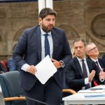 La Asamblea Regional de Murcia acoge la segunda sesión de investidura de López Miras