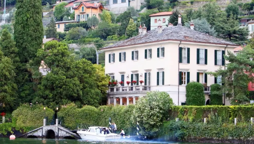 Imagen de la mansión de George Clooney en Lago Como