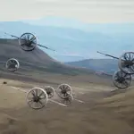 Vuelo en enjambre de los drones V-BAT
