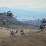 Vuelo en enjambre de los drones V-BAT