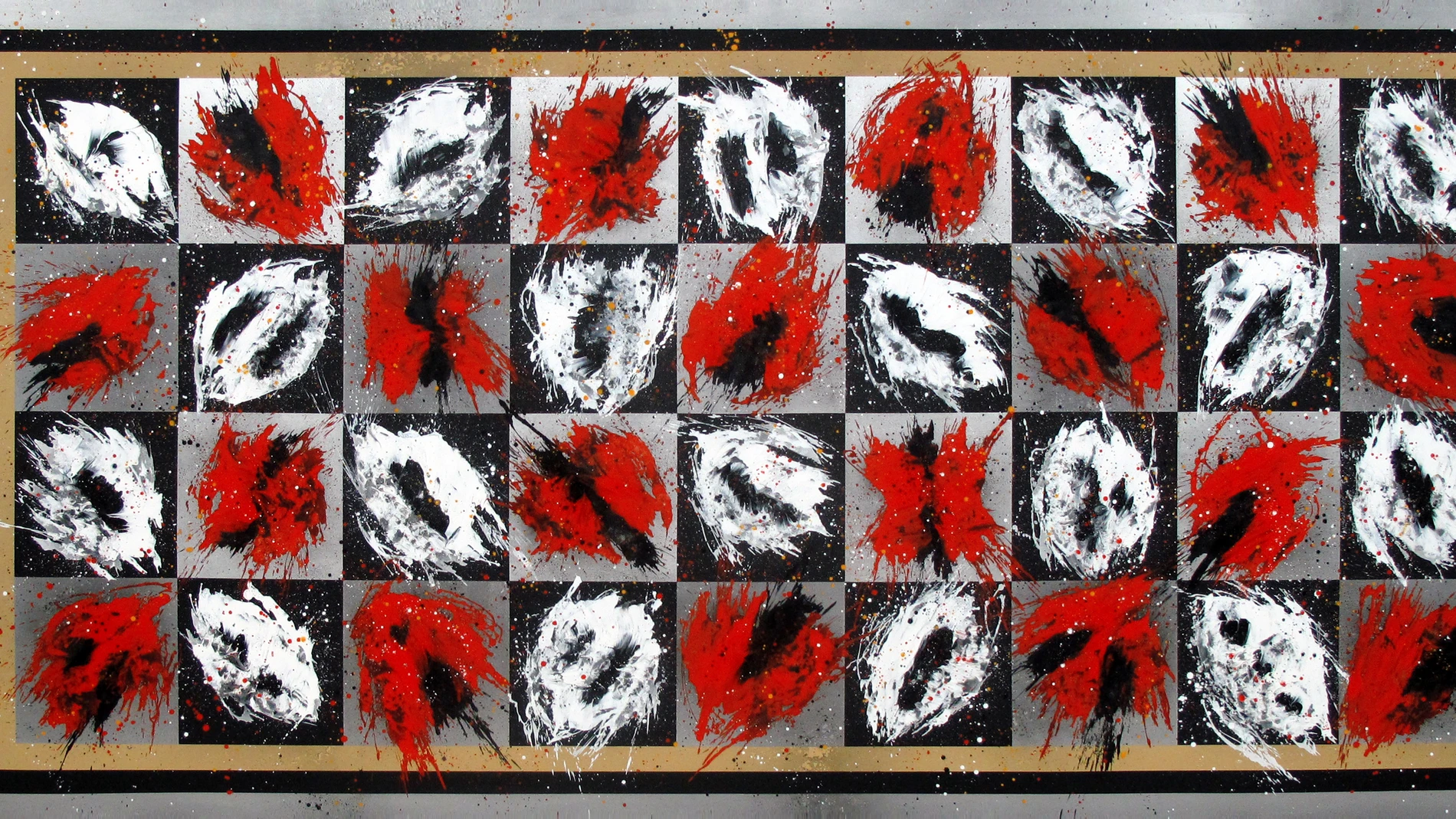 «Posible racionalidad. Serie Memoria Abstracta», un óleo y aluminio sobre lienzo que Ciria pintó en 2010