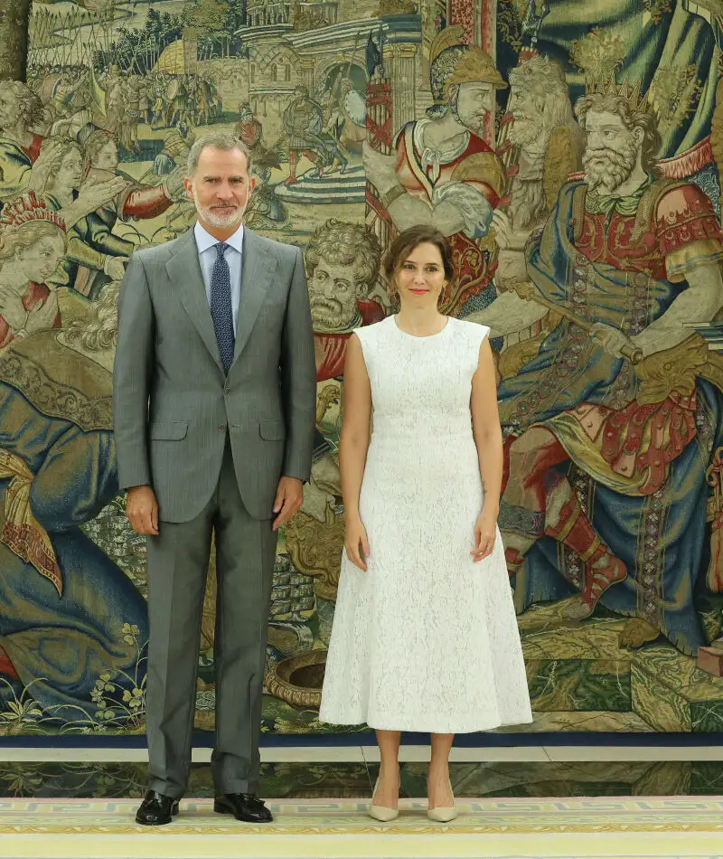 El Rey Felipe VI recibe en audiencia a Isabel Díaz Ayuso