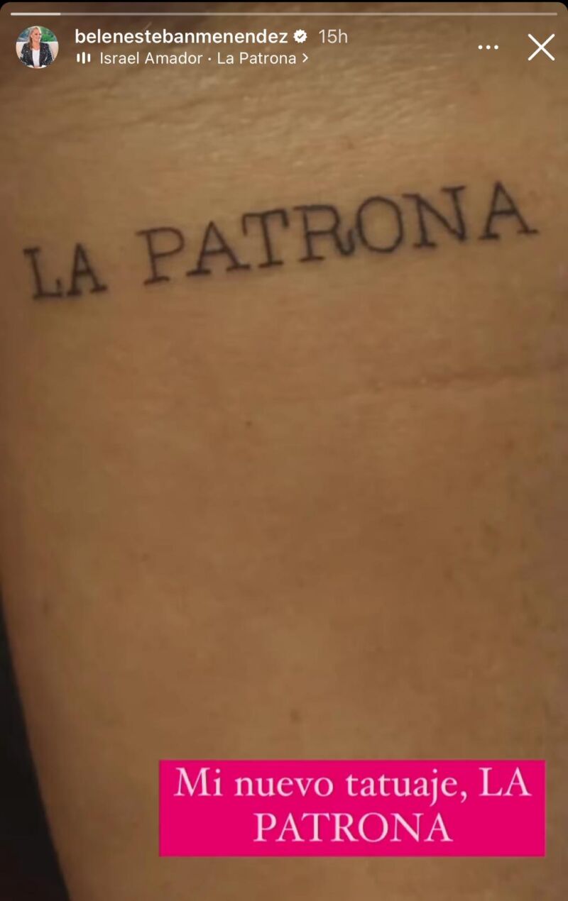 El nuevo tatuaje de Belén Esteban