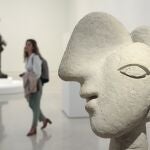  La obra "Cabeza de mujer" que forma parte de la exposición "Picasso escultor. Materia y cuerpo", la primera exposición monográfica en España centrada en su faceta escultórica