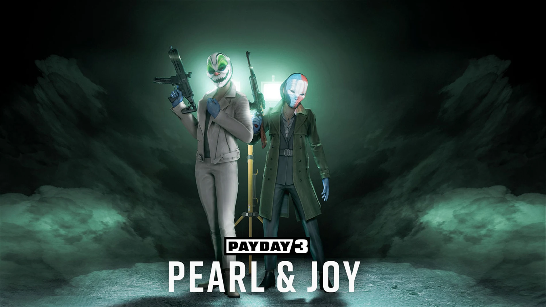 PayDay 3: dos nuevas atracadoras se unen la pandilla de ladrones con máscaras de payaso.