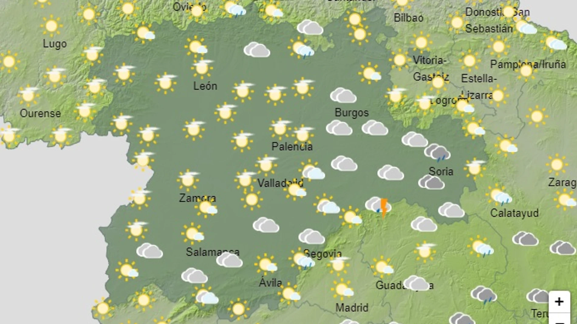 La DANA se acerca: Lluvias y fuertes tormentas esta tarde en Ávila y Segovia