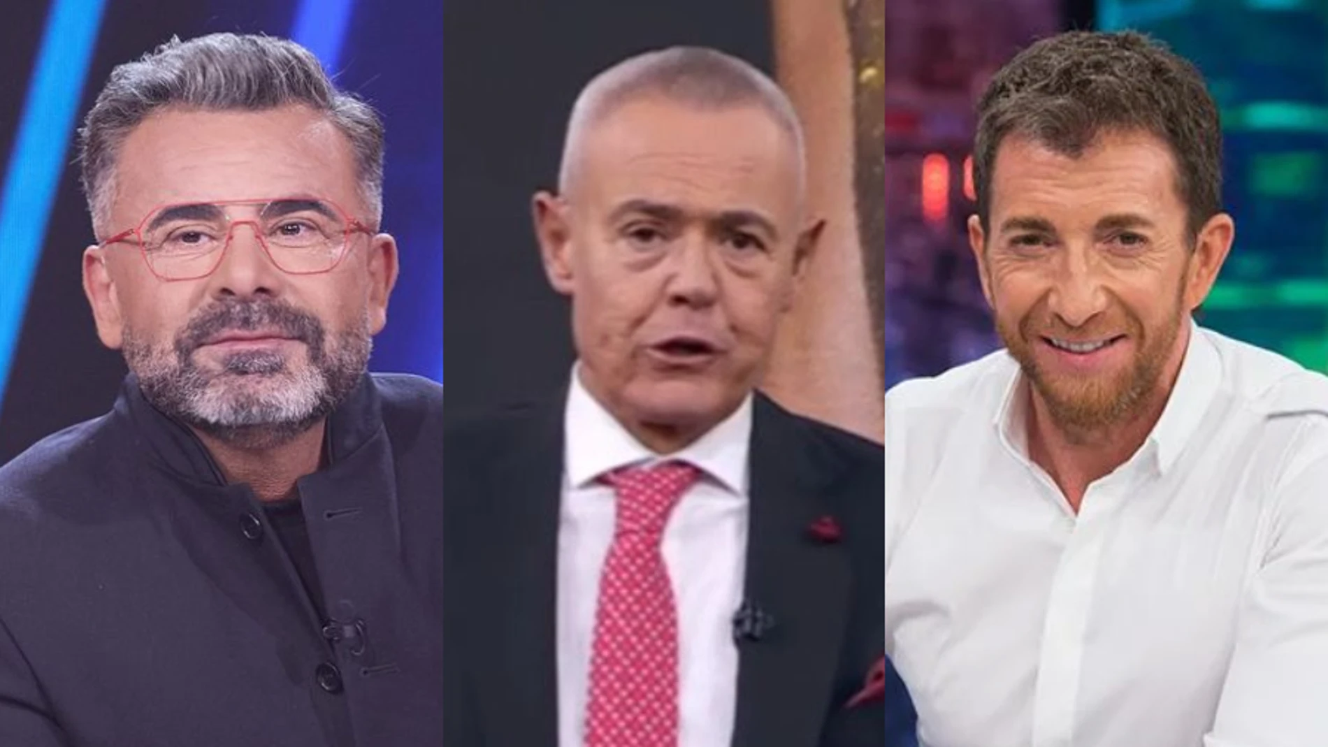 Joge Javier Vázquez, Jordi González y Pablo Motos, presentadores de televisión