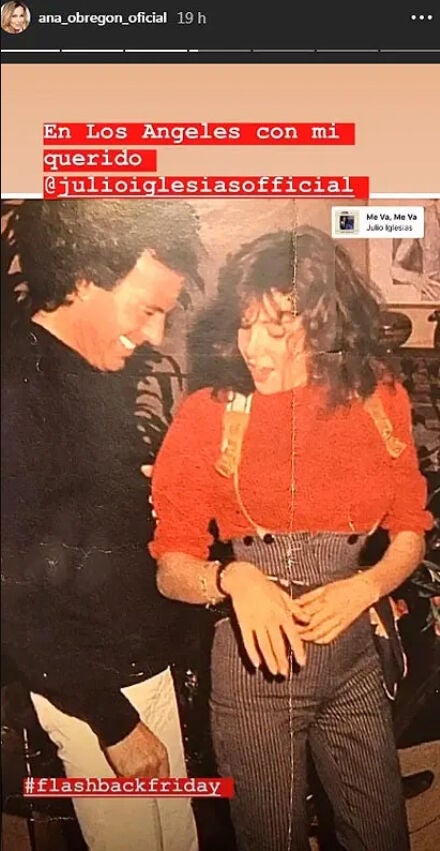 Story de Ana Obregón con Julio Iglesias