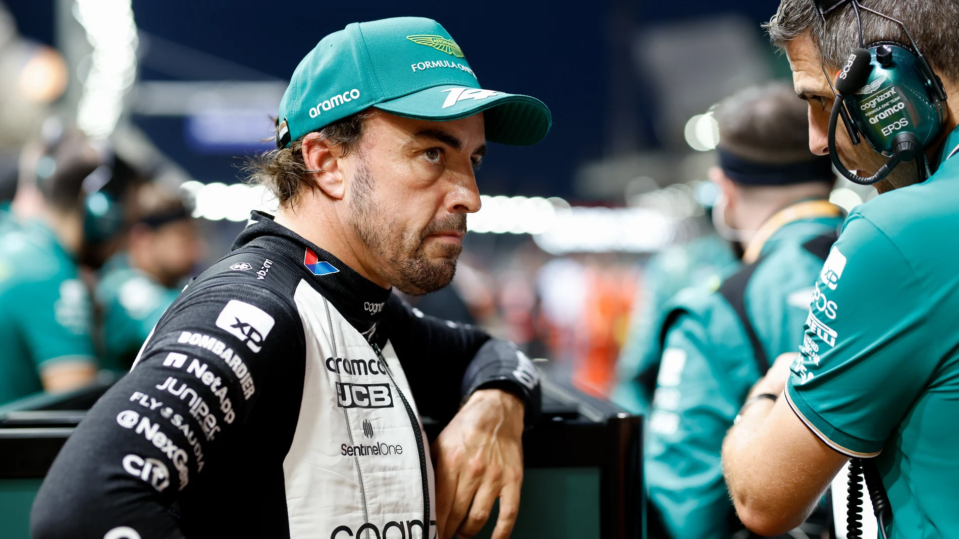 El evidente enfado de Fernando Alonso tras el Gran Premio de F1 en Singapur