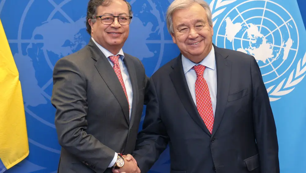 Petro se reúne con Guterres para hablar de drogas, paz y medioambiente
