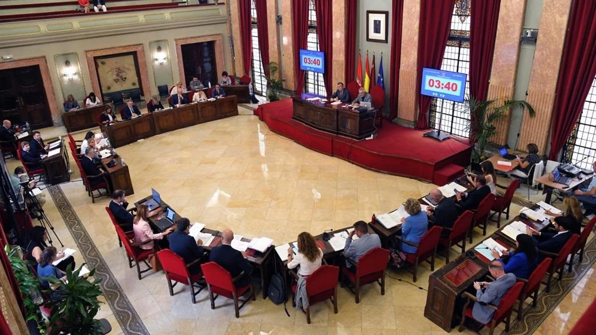 Imagen del Pleno del Ayuntamiento de Murcia AYUNTAMIENTO DE MURCIA 18/09/2023
