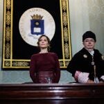 La presidenta Díaz Ayuso en el acto de apertura del curso universitario en el Paraninfo de la Politécnica