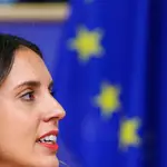 Spanish Equality Minister Irene Montero attends a session of European Parliament