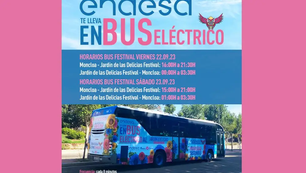 Horario de autobuses gratuitos disponibles para llegar al festival