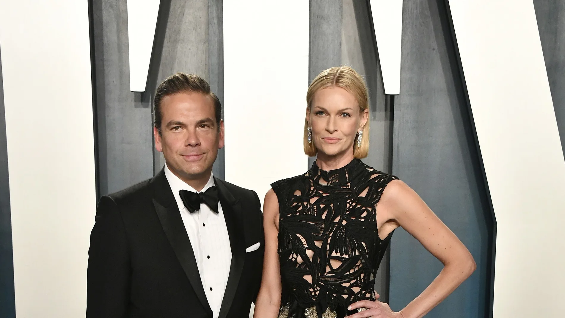 Lachlan Murdoch and Sarah Murdoch attend the 2020 Vanity Fair Oscar Party hosted by Radhika Jones at Wallis Annenberg Center for the Performing Arts